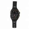 Gold carbon fiber colored case - Black Stap