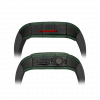 Green carbon fiber colored case - Black Strap