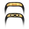 Gold carbon fiber colored case - Black Stap