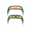 Gold carbon fiber colored case - DarkGreen Strap