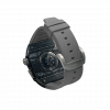Silver carbon fiber colored case - Gray Strap