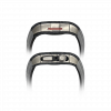 Silver carbon fiber colored case - Gray Strap
