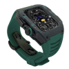 Green carbon fiber colored case - Green Strap