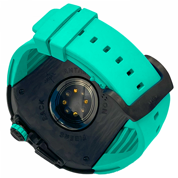 carbon fiber case - LightGreen Strap