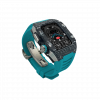 Silver carbon fiber colored case - LightBlue Strap