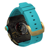 Gold carbon fiber colored case - LightBlueStrap