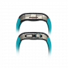 Silver carbon fiber colored case - LightBlue Strap