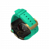 Gold carbon fiber colored case - LightGreen Strap
