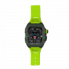 Green carbon fiber colored case - Lime Strap