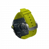 Silver carbon fiber colored case - Lime Strap