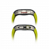 Silver carbon fiber colored case - Lime Strap