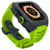 Carbon fiber case - Lime green Strap