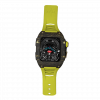 Gold carbon fiber colored case - LimeGreen Strap
