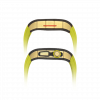 Gold carbon fiber colored case - LimeGreen Strap