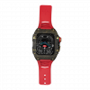 Gold carbon fiber colored case - Red Strap