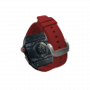 Silver carbon fiber colored case - Red Strap