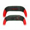 Green carbon fiber colored case - Red Strap