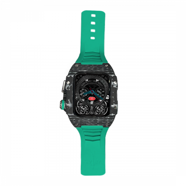 Silver carbon fiber colored case - Tiffany Strap
