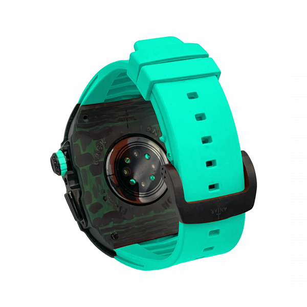 Green carbon fiber colored case - Tiffany Strap