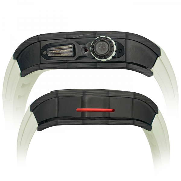 carbon fiber case - White Strap