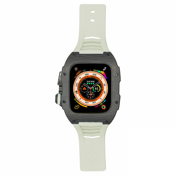 carbon fiber case - White Strap