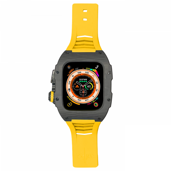 carbon fiber case - Yellow Strap