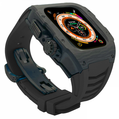 Carbon fiber case - Black Strap