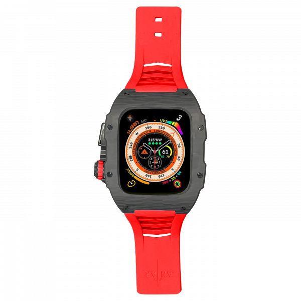 carbon fiber case - Red Strap