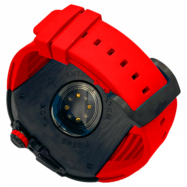 carbon fiber case - Red Strap